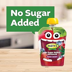 Mott's No Sugar Added Mixed Berry Applesauce, 3.2