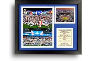 LEGENDS NEVER DIE, INC. Los Angeles Dodgers | Back to Back World Series Champions 2024-2025 | Collectible Baseball Memorabilia | MLB Framed Picture, Photo Collage Gift, Man Cave Art, Room Decor | 2 Sizes & 4 Styles (12"x15")