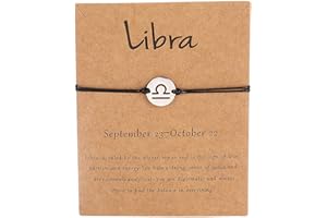 FUTIMELY Gold/Silver Zodiac Couple Bracelet for Women Teen Girls,Hand Made Stainless Steel Astrology Constellation Bracelet/Anklet Friendship Promise Jewelry Gift Card