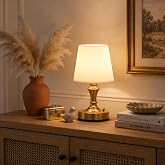 Small Cordless Lamp Rechargeable: Long Lasting &amp; 1.5 Hours Fast Charging | Touch Stepless Dimming,Mini Cute for Kitchen Counter, Table, BookShelf, Smll Space, Wireless Portable, Warm Night Light