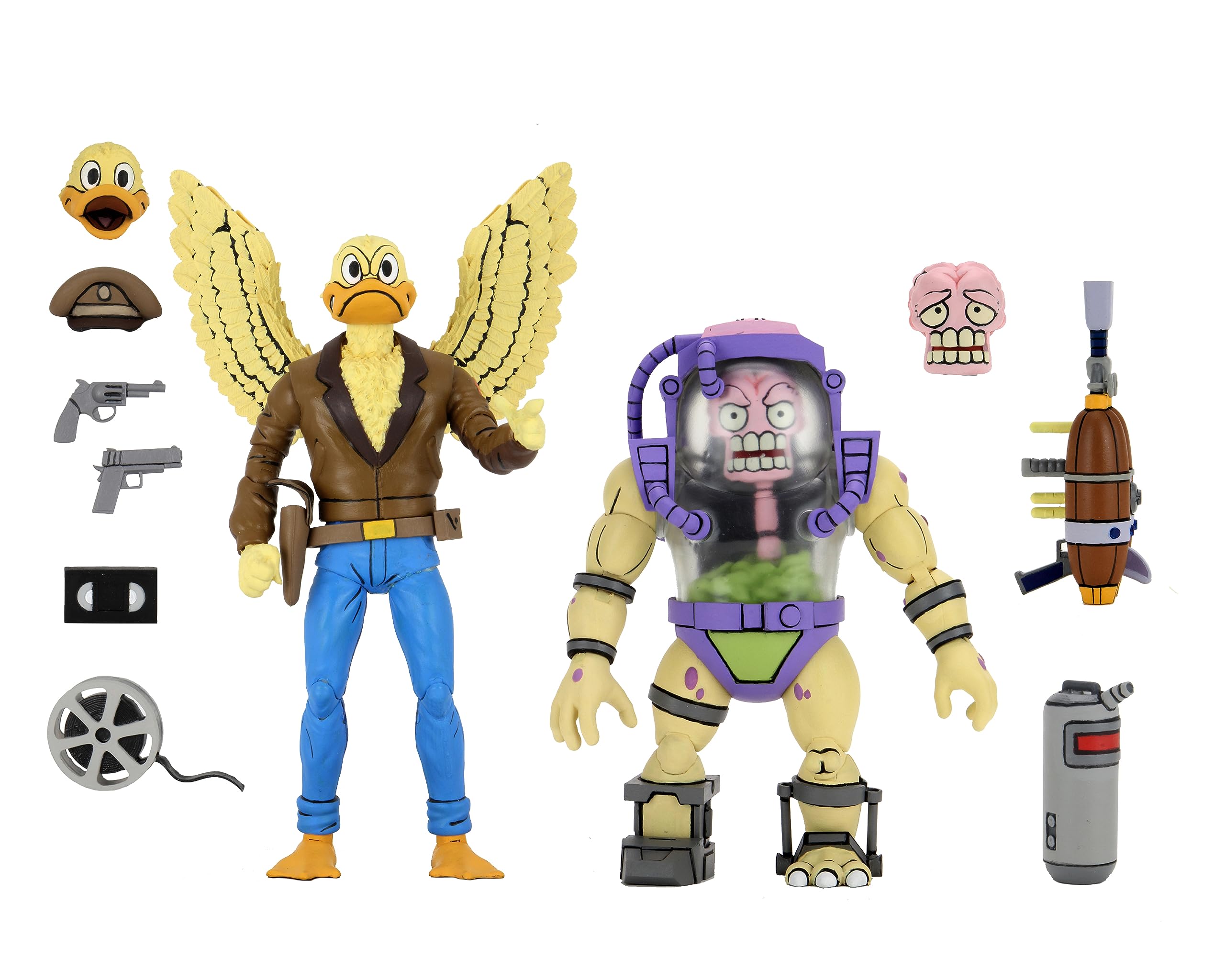 7" TMNT Cartoon Ace Duck & Mutagen man 2 Pack Figure