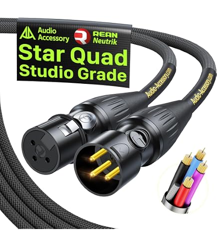 Amazon.com: Canare L-4E6S Star Quad XLR Microphone Cable | Neutrik