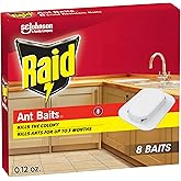 Raid Ant Killer Baits, For Household Use, Child Resistant, 8 Count | Kills the Colony, Keeps Killing Ants for Up to 3 Months, For Indoor Home Use