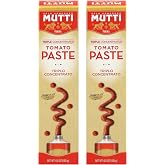 Mutti Triple Concentrated Tomato Paste 6.5oz Tube | 2 Pack | #1 in Italy | Triplo Concentrato | Italian Cooking Preparation | Vegan Gluten Free | No Additives or Preservatives | Imported from Italy