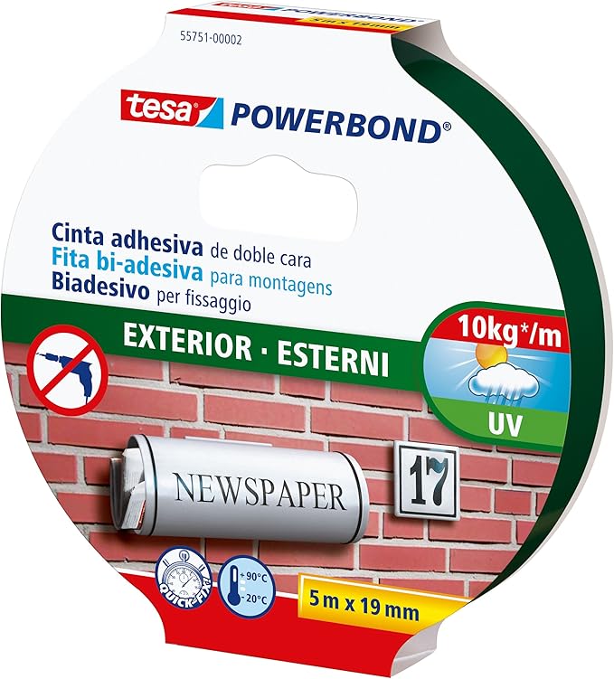 Nastro Biadesivo Tesa 5157 - 12mm X 50m Per Fissaggi Resistanti