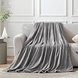 EHEYCIGA Fleece Blanket Twin 150x200cm Grey Soft Flannel Throw view 9