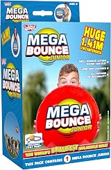 Wicked Mega Bounce Junior Inflatable Bouncy Ball 1.41m Circumference Pump view 2
