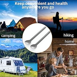 OUTXE Titanium Long Handle Spork and