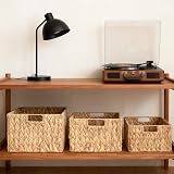 Wickerfield Woven Water Hyacinth Organiser Basket Small with Handles view 2