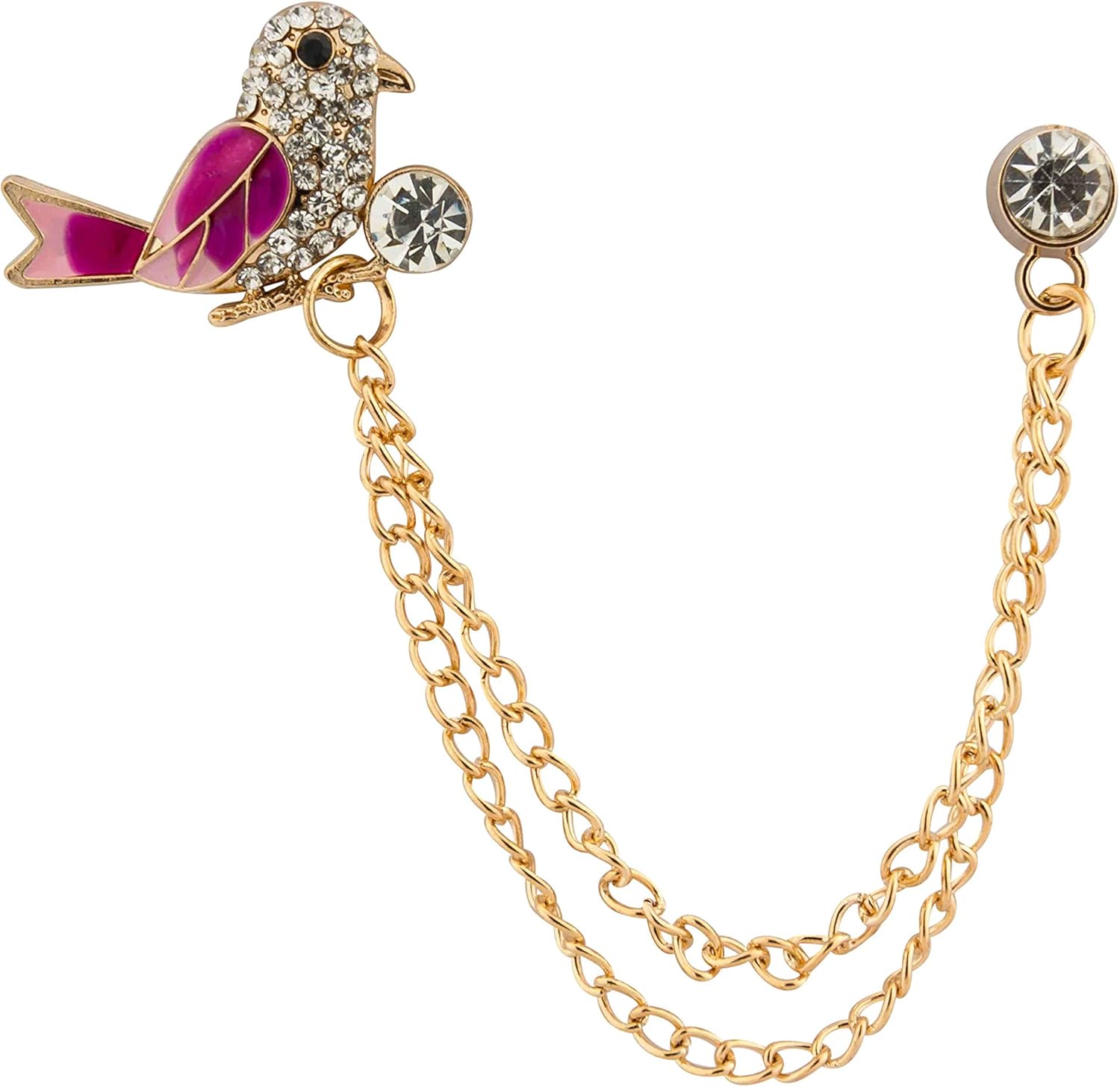 PATIKIL Reversnadel Für Herren - Goldfarbene Metall-Blumen-Brosche Für Anzug & Sakko