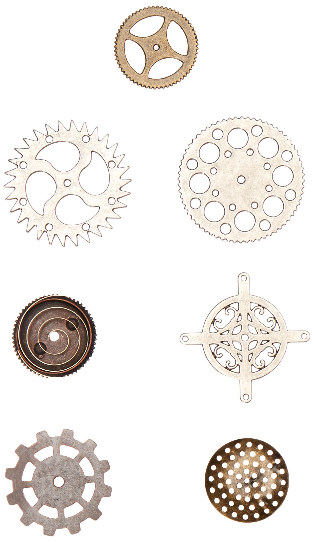 Prima Marketing Prima Mechanicals Metal Embellishments Set, Multi-Colour, 15.74 x 22.35 x 0.83 cm