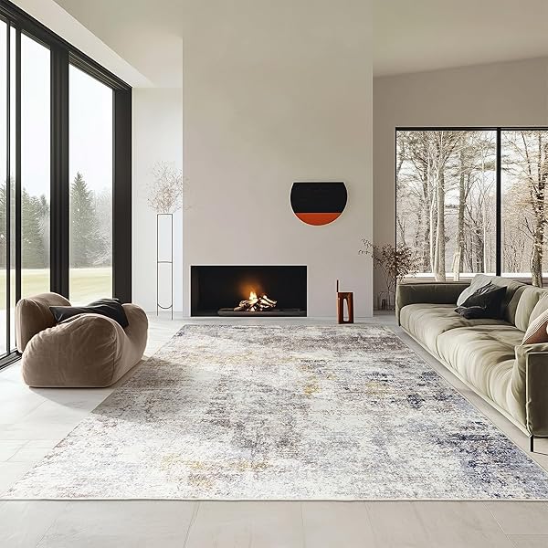 6X9 MODERN ABSTRACT AREA RUGS WASHABLE LIVING ROOM...