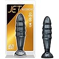 Blush Novelties Jet Destructor - Advanced Extreme 10.75 Inch Anal Butt Plug Soft Dildo Deep Stimulating - 2.5 Inch Thick Shaft - Flexiable Strap On Compatible Sturdy Suction Cup Hands Free Play