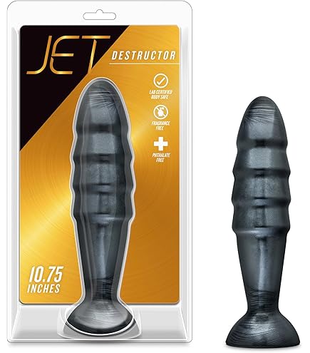 Amazon.com: Blush Jet Fierce 10" Beaded Butt Plug, Tapered Sections for  Deep Stretching, Prostate & Vaginal Stimulation Adult Sex Toy Extra Large Anal  Plug for Women, Men, Couple - (Carbon Metallic Black) :