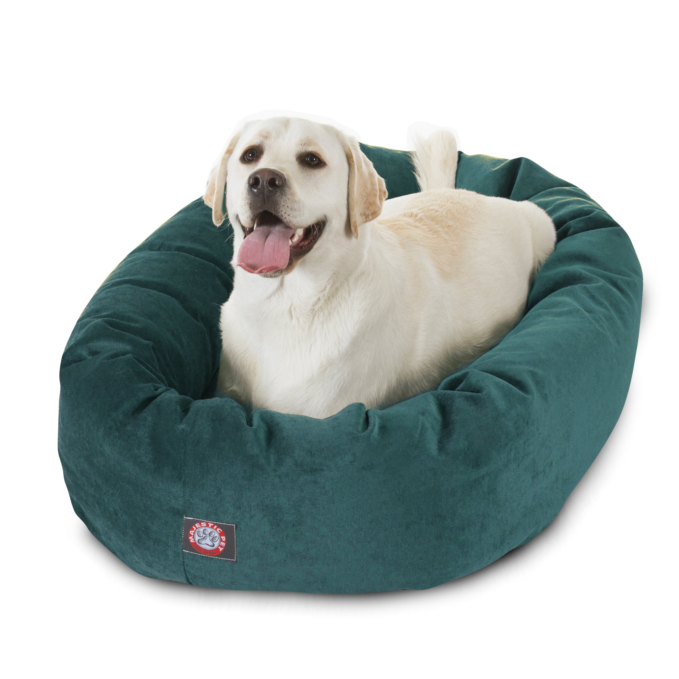 40 inch Marine Villa Collection Micro Velvet Bagel Dog Bed By Majestic Pet Products