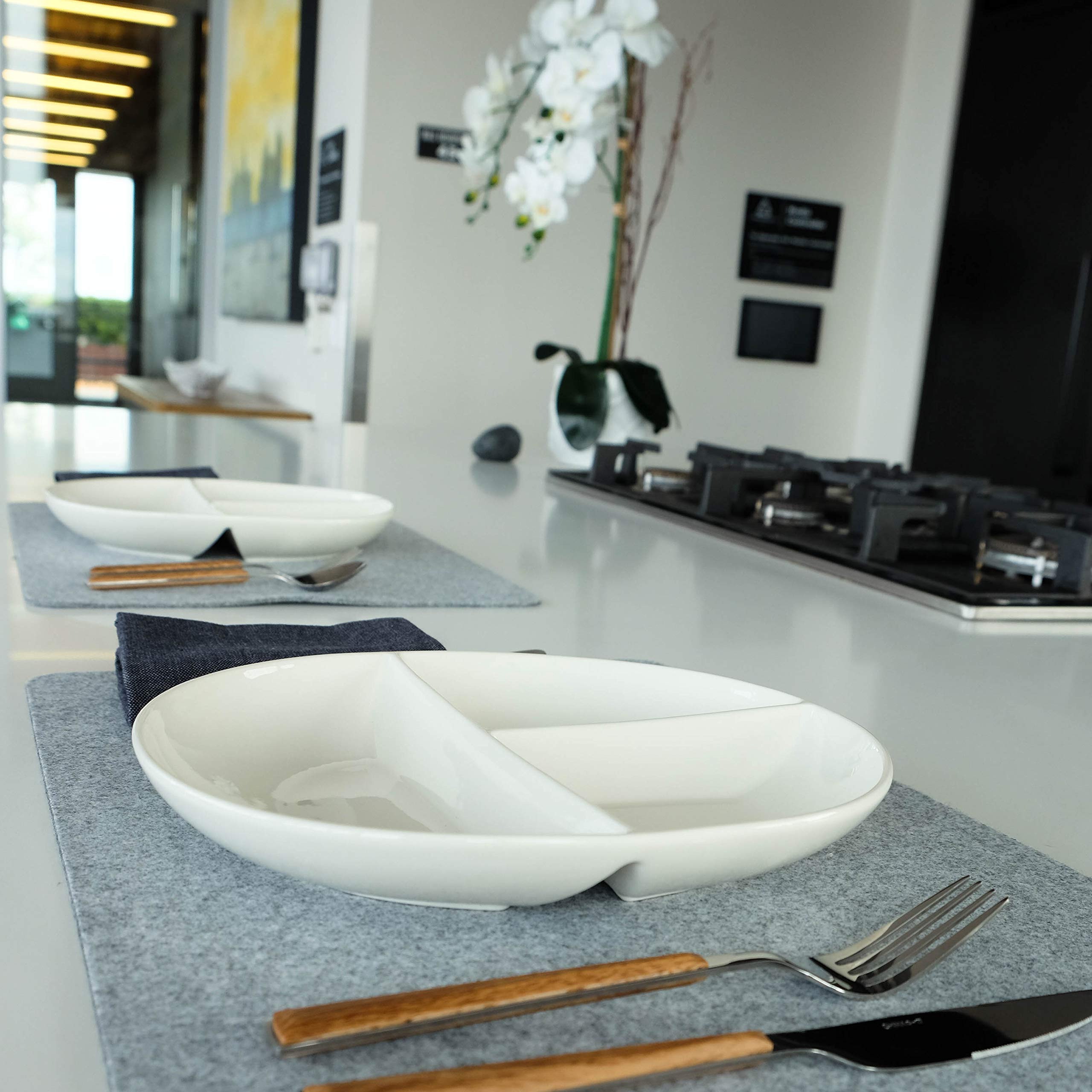 Mua Portion Control Plate for Healthy Eating & Weight Loss Divided