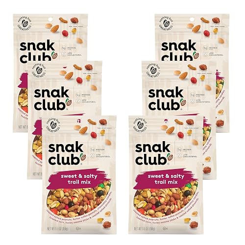 Snak Club Sweet and Salty Trail Mix with Peanuts, Butter Toffee Peanuts ...
