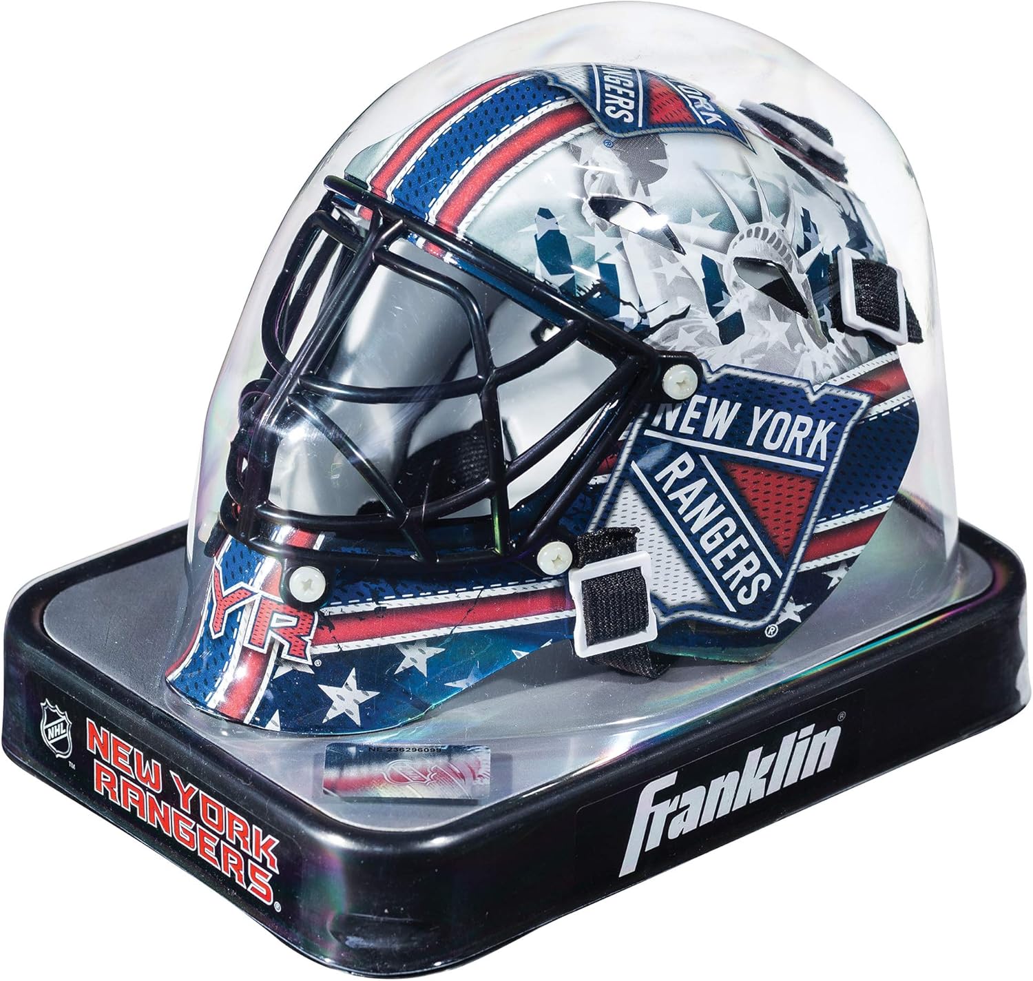 Franklin Sports Pittsburgh Penguins NHL Team Logo Mini Hockey Goalie Mask with Case - Collectible Goalie Mask with Official NHL Logos and Colors : Field Hockey Goaltenders Helmets : Sports & Outdoors