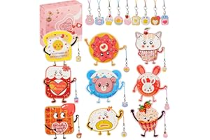 ANYIDEA Valentines Cards for Kids Classroom Gifts - 36 Cute Pendant Gifts + 36 Valentines Day Cards for Kids, Valentine's Day Party Favors, Sweet Kids Vday Cards for School Valentines Classroom Exchange