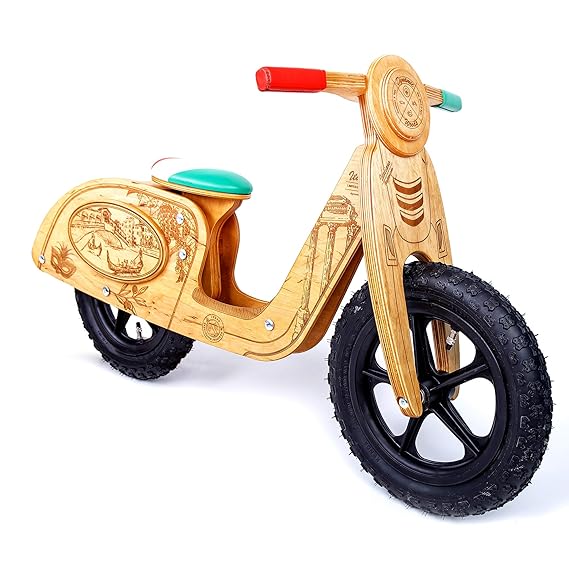 Dynamic Woods Holz Laufrad Exklusiv Vespa Lauflernrad Balance bike – Italy - 2 3 4 5 jahre