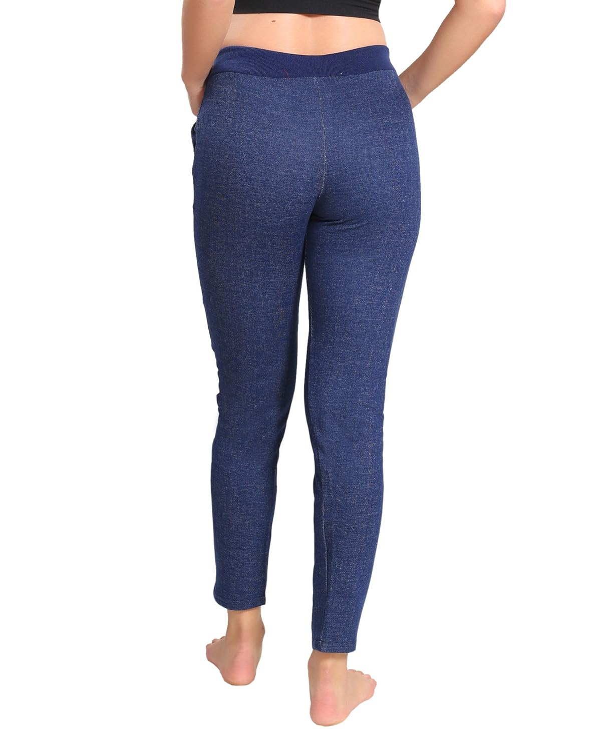 av2 women cotton solid jogger pyjama