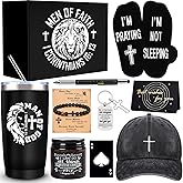 JTAMOHI 10 Pcs Christian Gifts for Men Faith, Inspirational Religious Gifts for Men, Catholic Gifts, Spiritual Gifts, Jesus Gifts, Encouragement Gifts for Dad, Husband, Grandpa, Male Friends, Coworker
