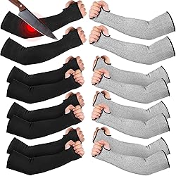 JaGely 4 Pairs Level 5 Cut Resistant Sleeves with