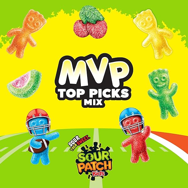 SOUR PATCH KIDS MVP TOP PICKS MIX SOFT & CHEWY CANDY, SHARE SIZE, 11 OZ