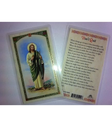SAINT JUDE MEDAL In Prayer Laminated Prayer Card Pray For Us Jewelry - Foto 10