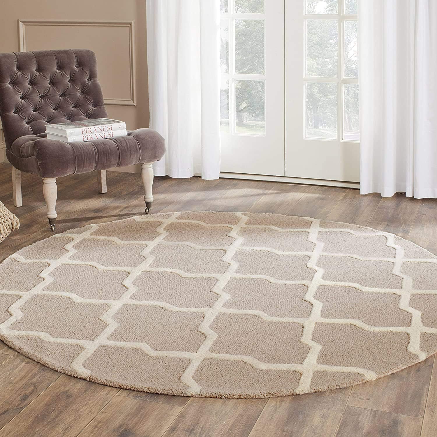 Buy Rugs Enterprises Modern Pattern Loop & Cut Woolen Carpet for Living