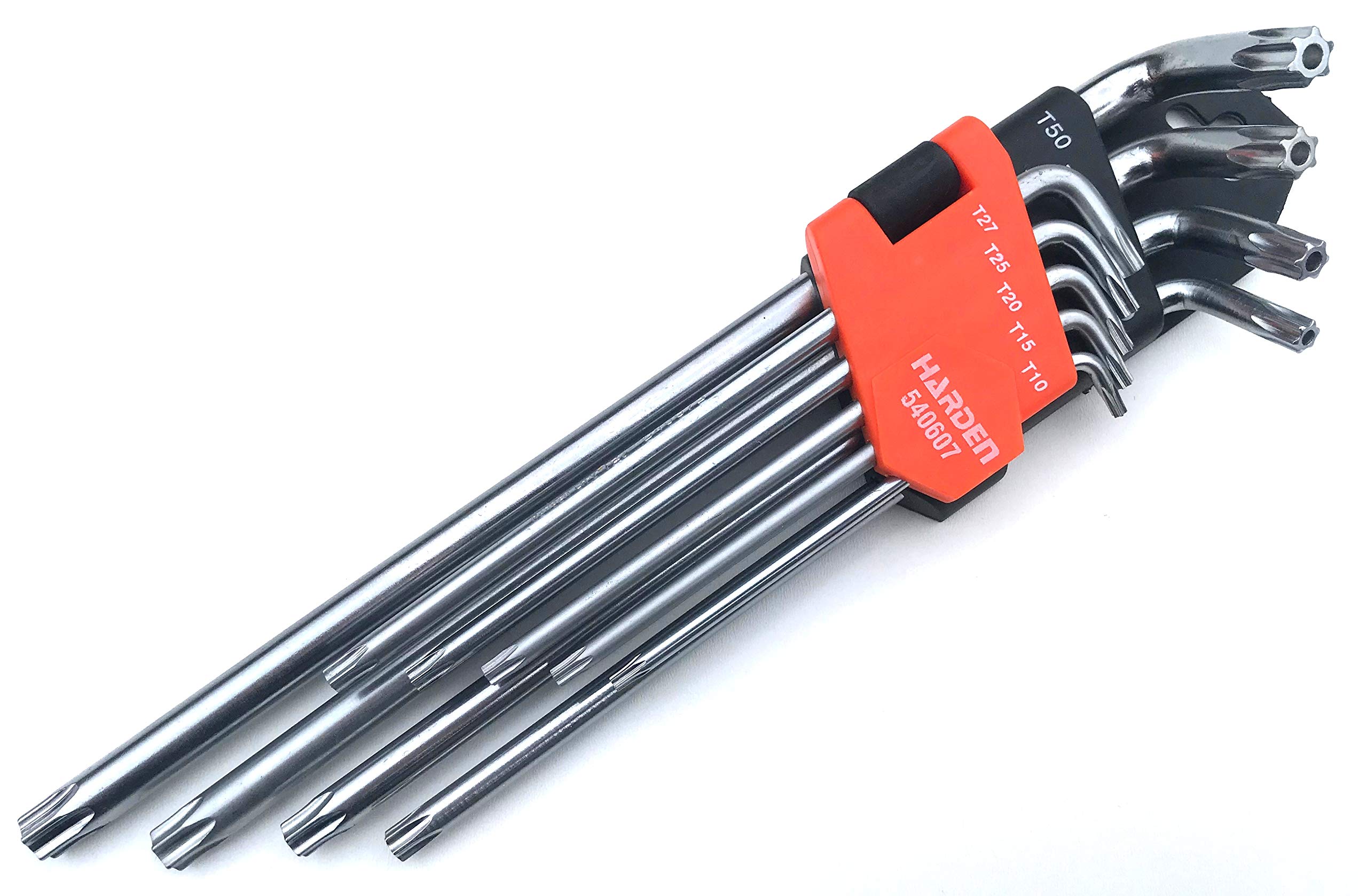 HARDEN torx Security Tamper Proof Key Set 9 pcs, Long Length, T10-T50 (HAR 540607)