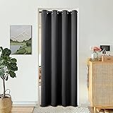 BGment Dark Grey Door Curtain 80 Inch Length for