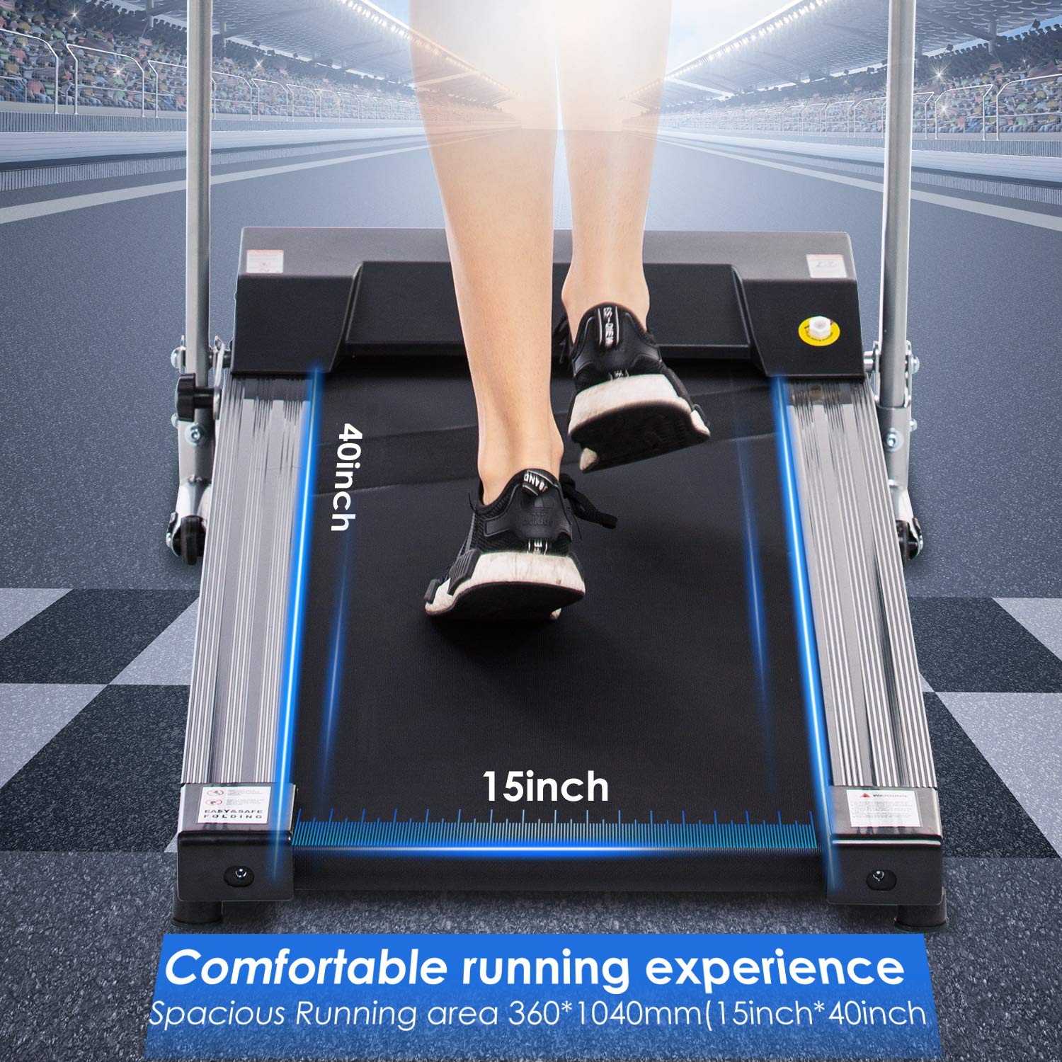 ANCHEER Upgraded Treadmills For Home, Electric Treadmill With LCD