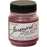 Jacquard Acid Dye 1/2oz Jar Hot Fuchsia - Acid Dye for Wool, Silk, Alpaca, Feathers, Cosplay Wigs and Nylon - Powder Wool Dye for Full Coverage Dyeing - Vibrant Acid Silk Dye