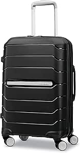 Samsonite Freeform Hardside Expandable with Double Spinner Wheels, Black, Carry-On 21-Inch