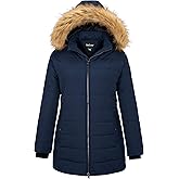 Soularge Women's Plus Size Winter Thicken Puffer Coat with Detachable Hood