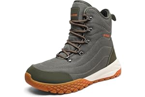 HOTBEAR Men's 3M Thinsulate Insulated Winter Snow Boots | Wide Toe Box | Slip-Resistant Outsole | Orthopedic & Arch Support