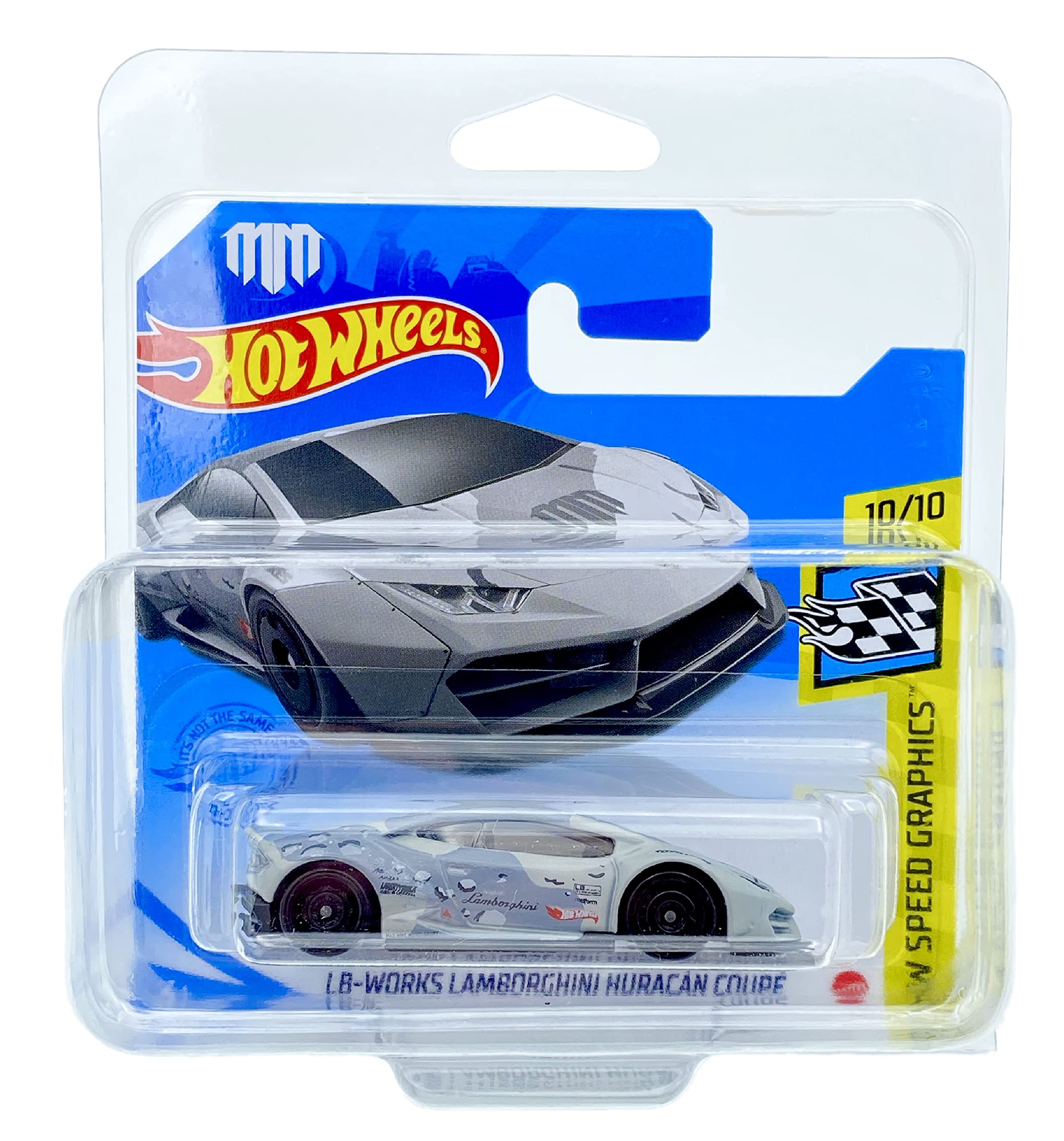 Hot Wheels LB-Works Lamborghini Huracan Coupe (Urban Camo Grey) 10/10 HW Speed Graphics 2021 - 197/250 (Short Card) GRX61 *** COMES IN A KLAS CAR KEEPER PROTECTIVE COLLECTORS CASE ***