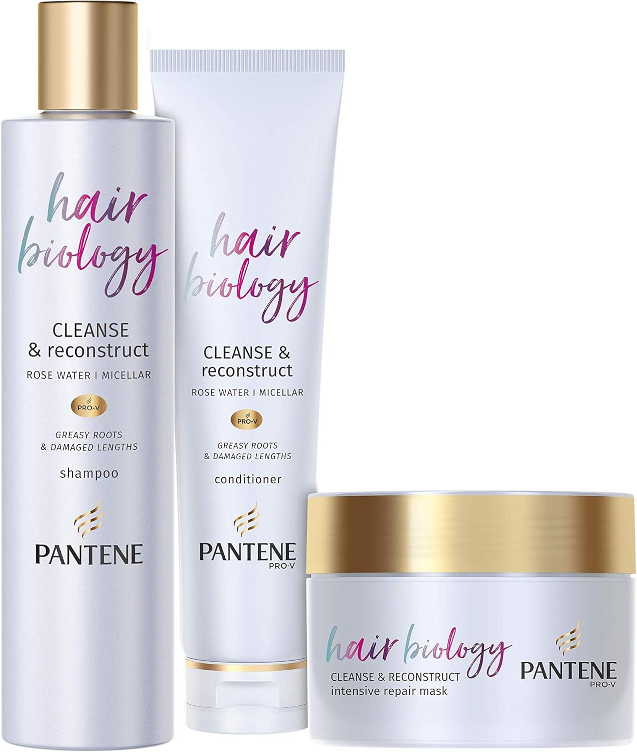 Pantene Pro-V Hair Biology Cleanse and Reconstruct Shampoo and ...