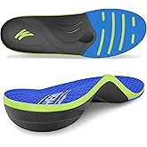 WalkHero Heavy Duty Arch Support Inserts,220+ lbs Plantar Fasciitis Insoles for Men Women,Pain Relief Orthotic Insert for Flat Feet,Standing All Day or Daily Walking Mens 12-12.5 | Womens 14-14.5