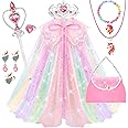 YAOOBEY Princess Dress Up Clothes for Girls 4-6,Unicorn Princess Costumes Toys for Girls 3 4 5 6 7 Year Old Christmas Gift