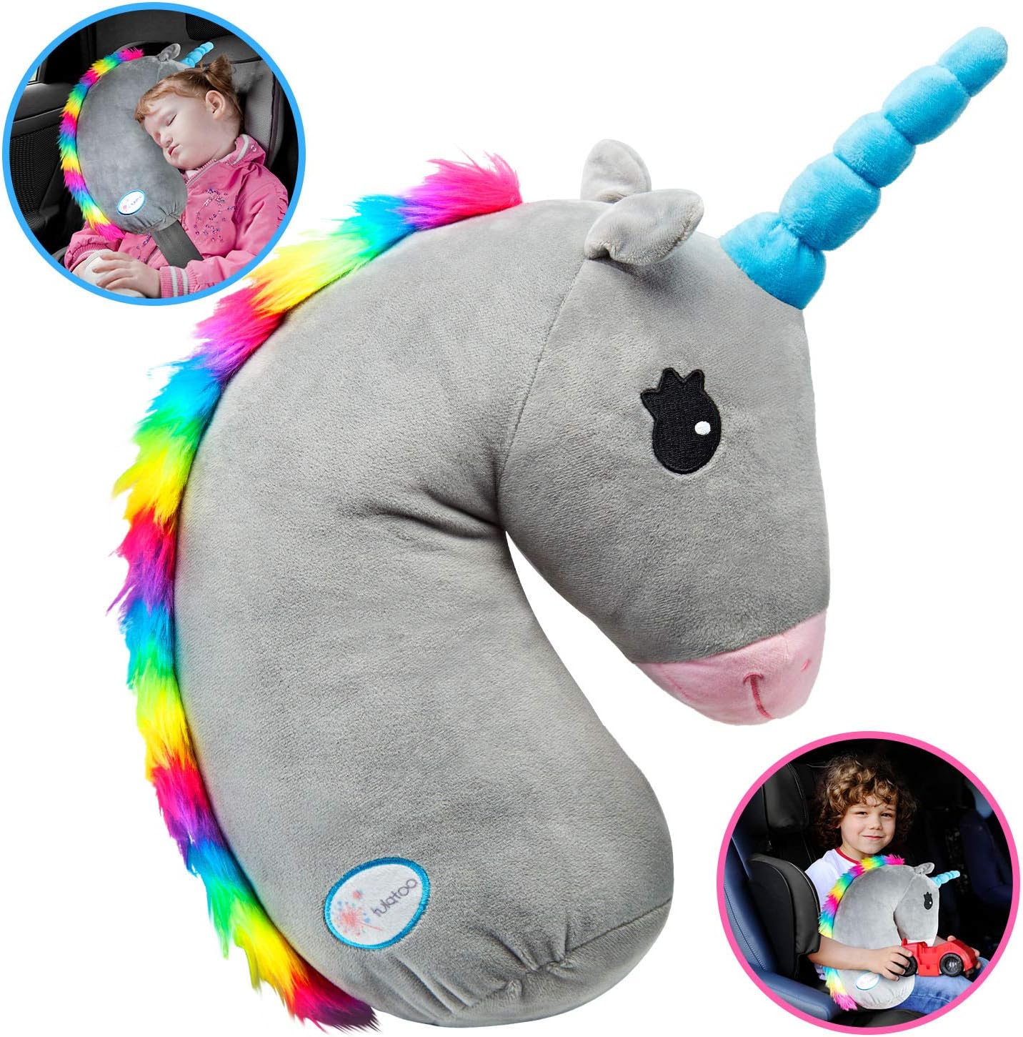 Unicorn Seat Belt Cover, Unicorn Seat Belt Pillow, Vehicle Shoulder Pads, Safety Belt Protector Cushion for Kids, Animal Travel Pillow