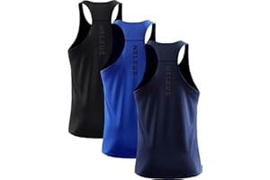 NELEUS Men's 3 Pack Workout Running Tank Top Sleeveless Gym Athletic Shirts