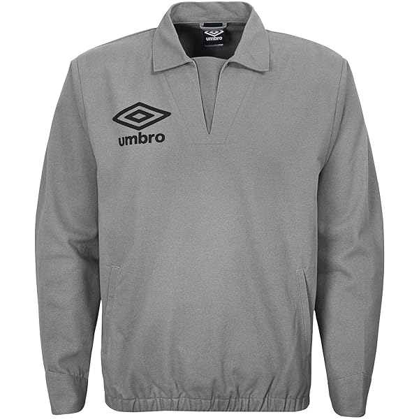 Umbro Men's Long Sleeve Drill Sweatshirt, Black/White XX-Large at