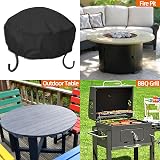 Kaket 38" Round Fire Pit Cover - Waterproof & Rip Proof Protector view 5