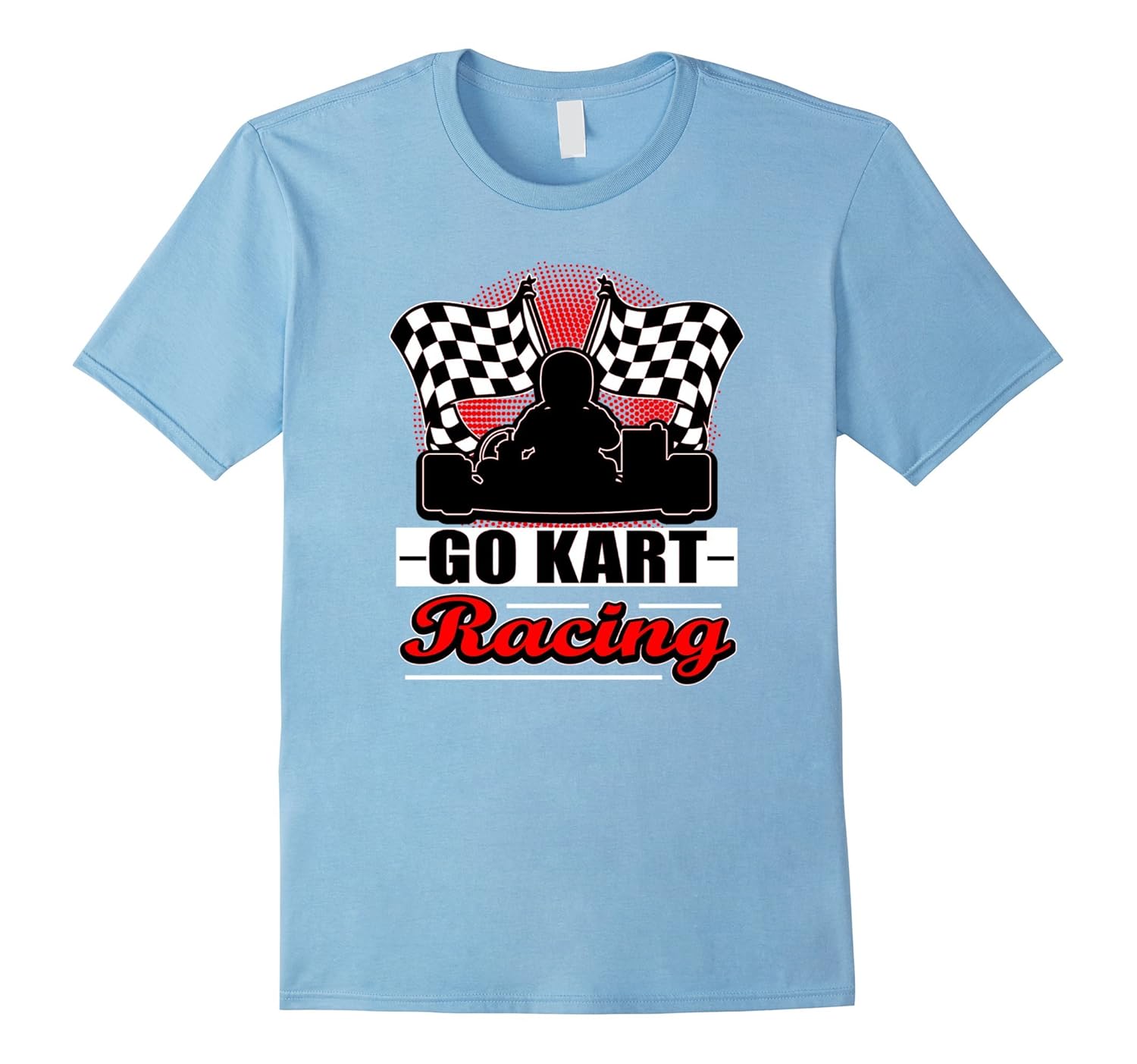 Go Kart Racing Funny Red Silhouette T-Shirt-T-Shirt – Managatee