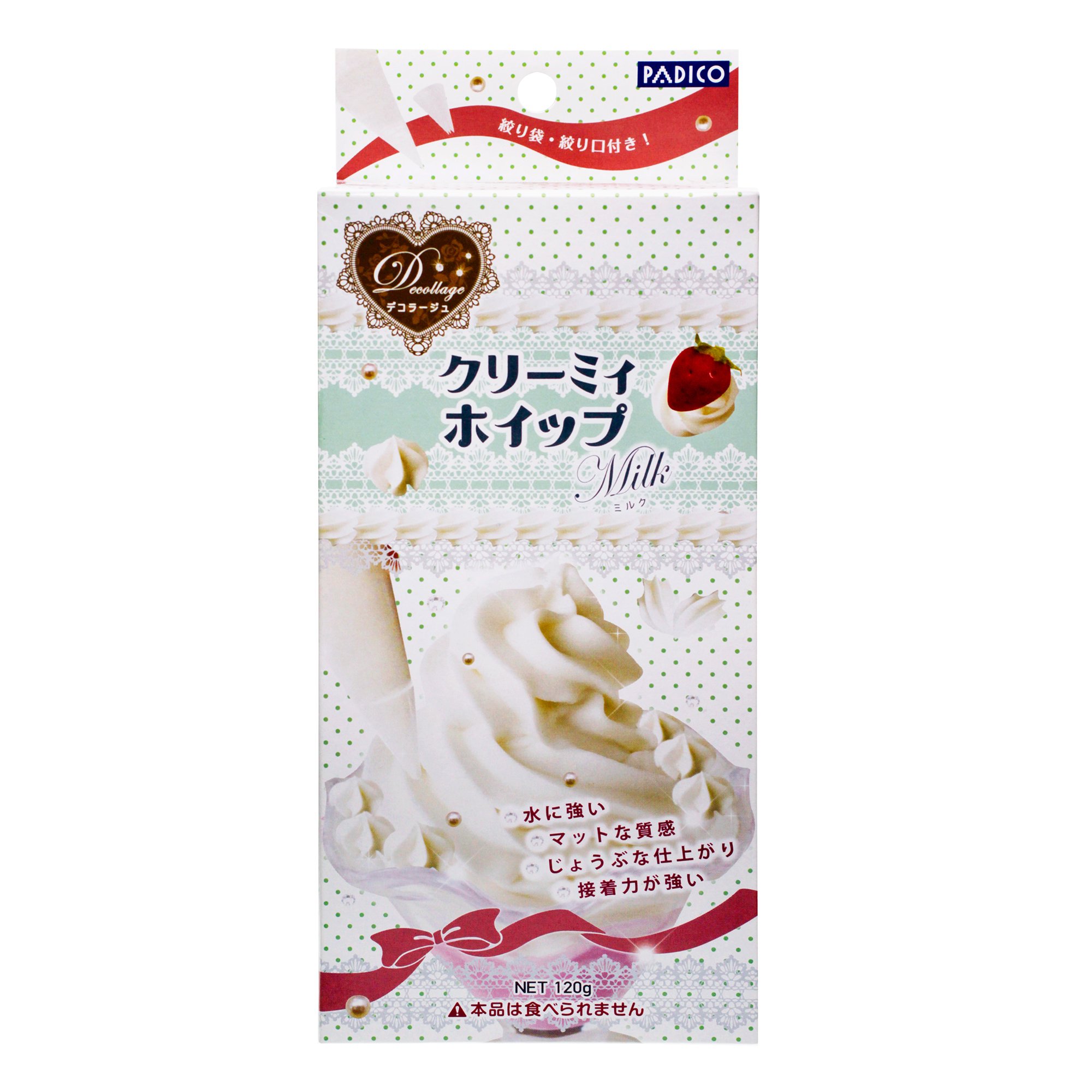 パジコ クリーミイホイップ120g (ミルク)商品画像