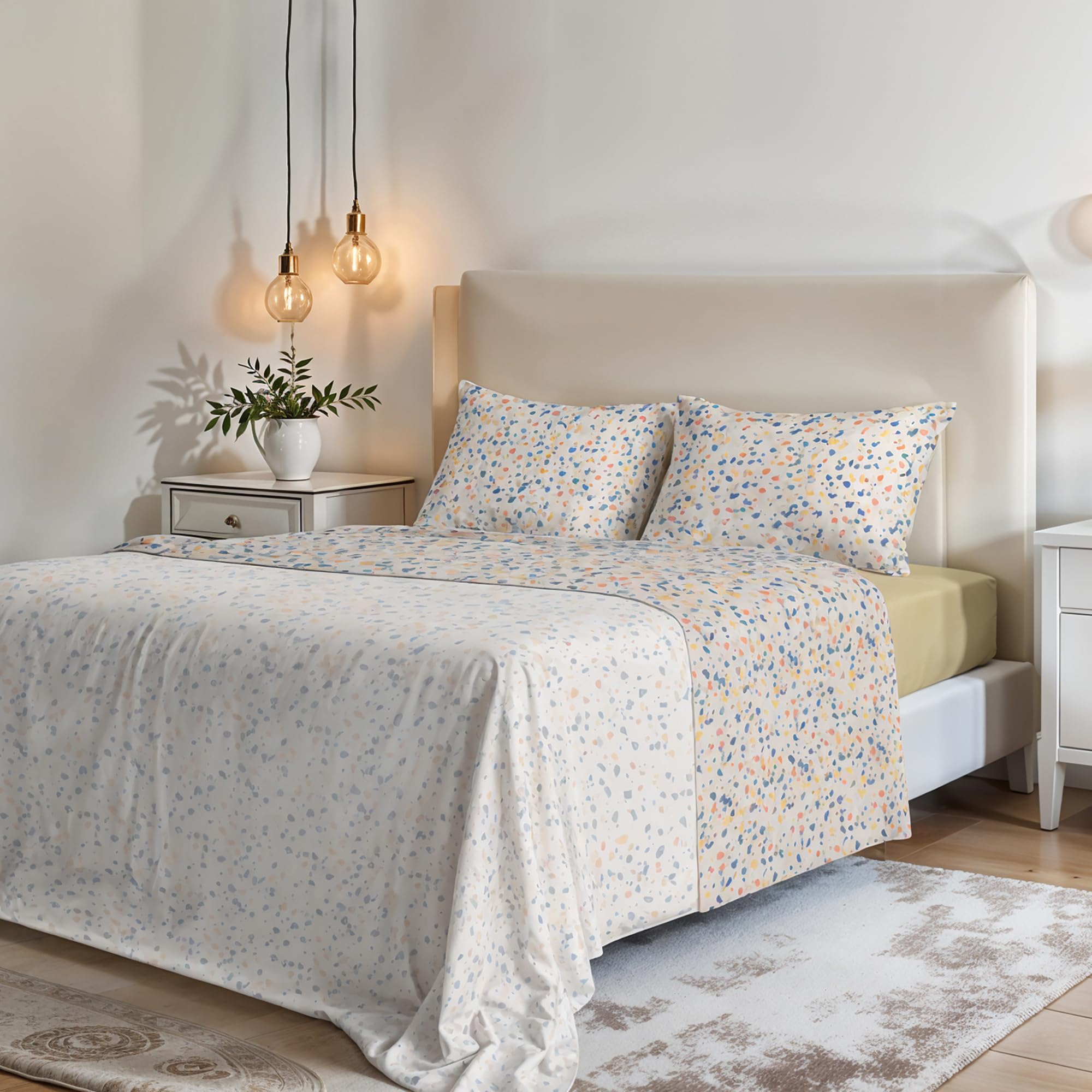 Italian Bed Linen Fantasy Bed Linen Set, Background, 2P, Microfiber, Double