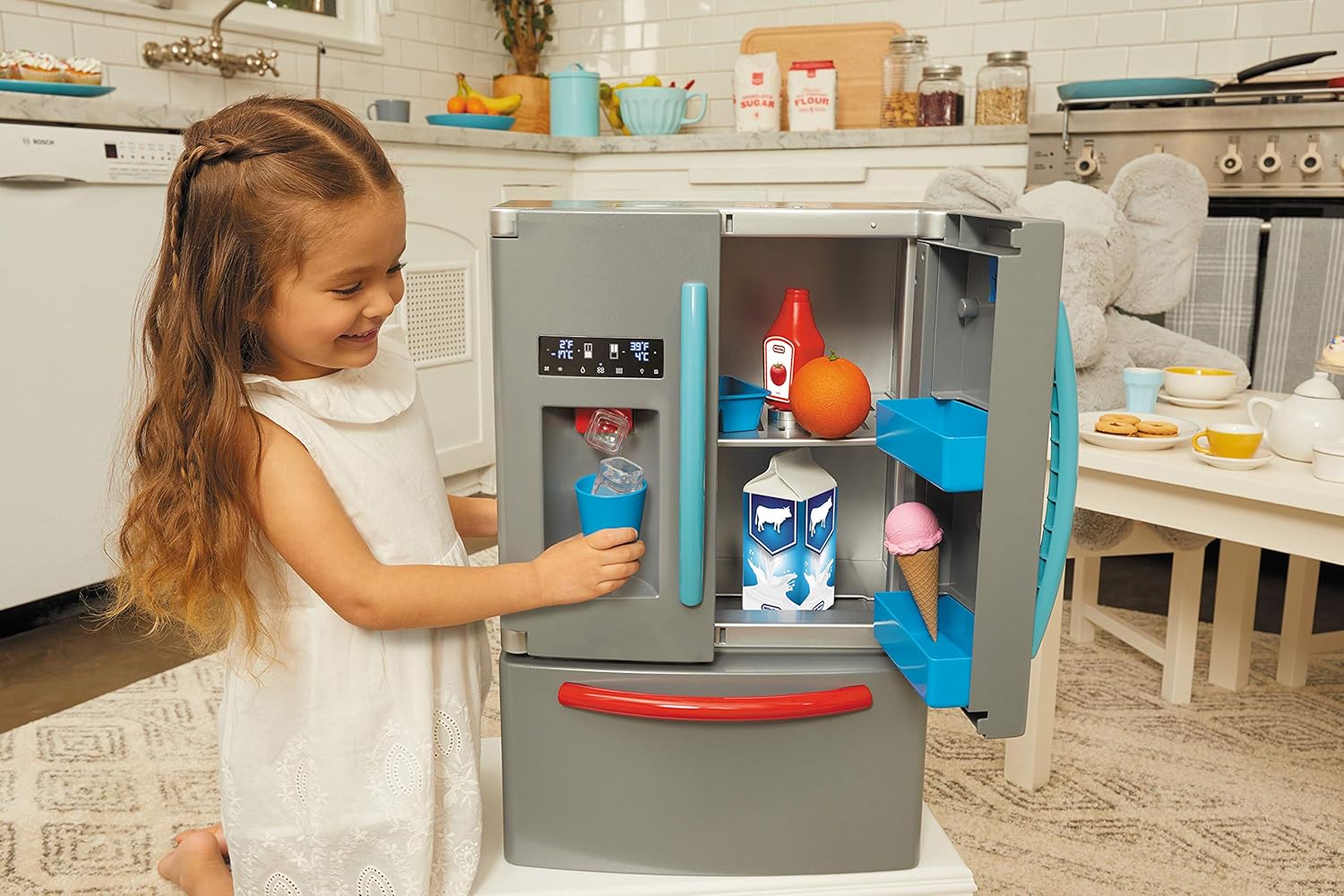 Little Tikes First Fridge - Interactive and Realistic Refrigerator - With Light and Sounds - Pretend Play Appliance for Kids - Image 3