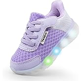 YESKIS Toddler Light Up Shoes Boys Girls Lightweight Breathable Mesh Non-Slip Running Sneakers for Toddler and Little Kid
